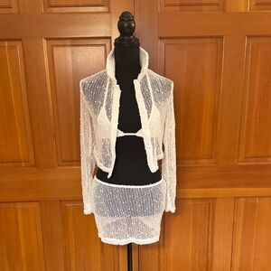 White 4 Piece bikini set